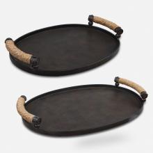  18073 - Uttermost Viggo Bronze Trays, Set/2