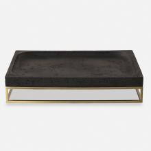  18161 - Uttermost Shadowstone Cast Black Tray