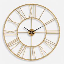  06466 - Uttermost Keyann Brass Wall Clock