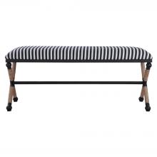  23527 - Uttermost Braddock Striped Bench