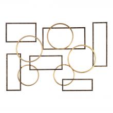  04062 - Uttermost Elias Bronze And Gold Wall Art