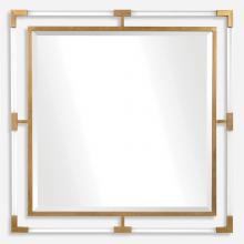  09714 - Uttermost Balkan Golden Square Mirror