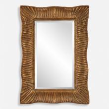  09971 - Uttermost Emerson Scalloped Antique Gold Mirror