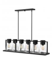  63306BK-CL - Medium Six Light Linear