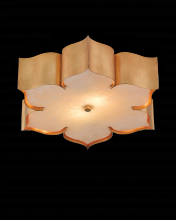  9999-0010 - Grand Lotus Gold Flush Mount